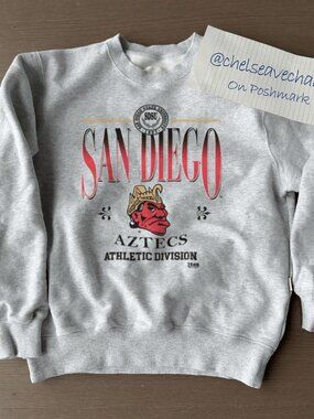 Vintage 90s San Diego State University SDSU, San Diego State Aztecs Football Tee
